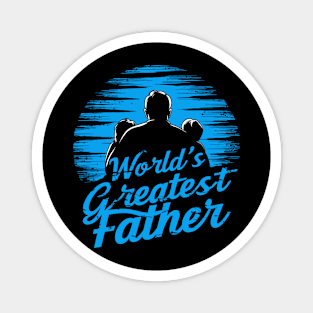 World's Greatest Father Retro Design Magnet